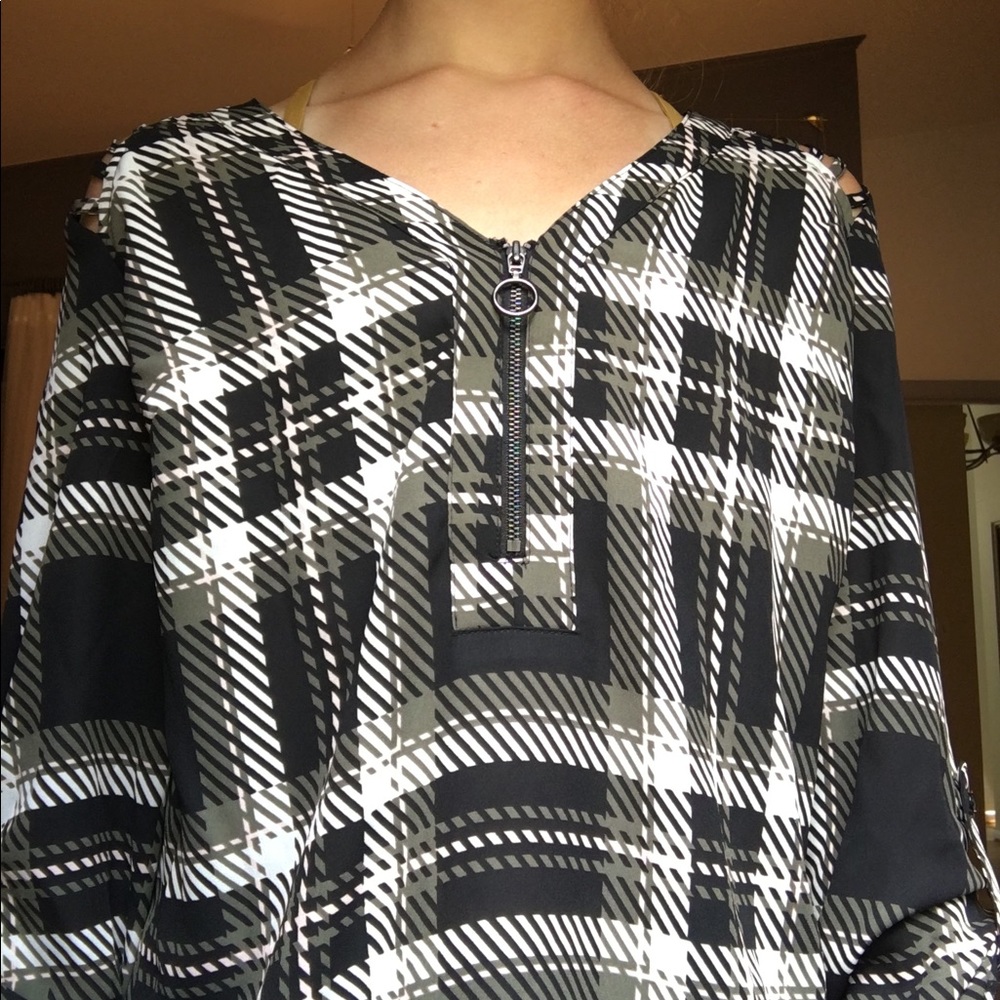 Fancy cut out blouse